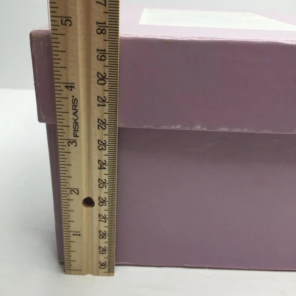 Vintage 1986 Current Inc Marble Check Storage Gift Box 9